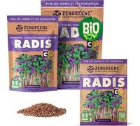 ZenGreens® Graines de radis rambo bio - Choisissez entre 200g et 500g