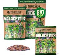 ZenGreens® Graines de Salade Mix bio - Choisissez entre 200g et 500g