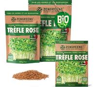 ZenGreens® Graines de trèfle rose bio - Choisissez entre 200g et 500g