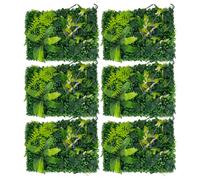 ZENGRICE Mur Végétal Artificiel, 6 Panneaux, Haie Artificielle Plante Synthétique 60x40cm, Décoration Végétale Murale Jardin Balcon Terrasse Salon, Feuillage Imperméable, 3D Réaliste
