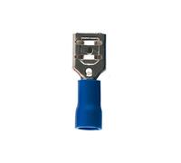 Zenitech 10 cosses bleus clips femelles 6,3 mm