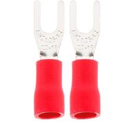 Zenitech - 10 cosses fourches Ø3mm - Rouge (Lot de 2)