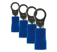 Zenitech - 10 cosses rondes Ø6mm - Bleu (Lot de 4)