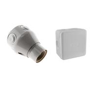 Zenitech - 140831 - Douille orientable E27 & Boite de derivation electrique - etanche exterieur - IP55 85X85 - Debflex - 718806 - Polypropylène, Gris