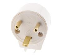 Zenitech 19JV10 - fiche mâle coudée 2P+T 20A - Blanc
