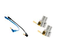 Zenitech-2 cordons de repiquages (phase + neutre) & Lot de 2 Bornes de raccordement horizontales