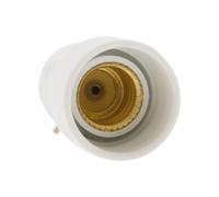 Zenitech Adaptateur de douille B22 vers E14 - Blanc