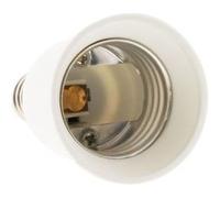 Adaptateur de douille fiche mâle E14 vers fiche femelle E27 - Zenitech