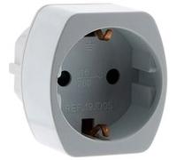ZENITECH Adaptateur Schuko vers France blanc