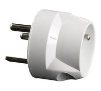 ZENITECH Adaptateur mâle 20A et femelle 16A blanc