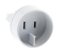 Zenitech - Adaptateur Prise Mâle Europe vers Femelle USA - Blanc - Compact et Léger pour Voyage - Sécurité Enfant Intégrée - Idéal pour Appareils Électriques Internationaux
