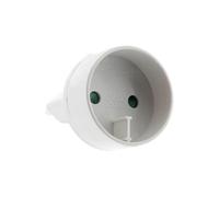 Zenitech Adaptateur électrique Type C vers Type E mâle 6A / femelle 16A 1320W Blanc