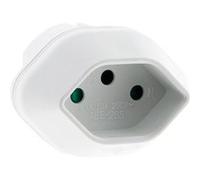 Zenitech Adaptateur de voyage Suisse vers France/UE – Blanc