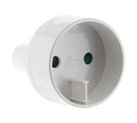 Zenitech – Adaptateur prise voyage USA vers UE – Prise mâle USA vers femelle Europe – Blanc