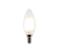 Zenitech - Ampoule déco filament LED Flamme 4W E14 400lm 2700K - Blanc chaud