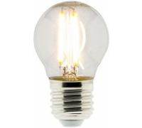 Zenitech - Ampoule déco filament LED sphérique 4W E27 470lm 2700K - Blanc chaud blanc G
