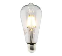 Zenitech - Ampoule déco filament LED ST64 4W E27 400lm 2700K - Blanc chaud