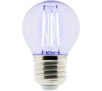Ampoule LED déco filament - Bleu 3W E27 sphérique - Elexity