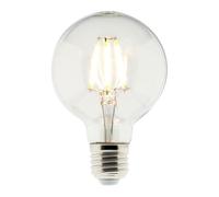 Zenitech Ampoule LED déco filament E27 6 W | Ampoule LED, forme filament, culot E27, puissance 6 W, flux 600 lm, température 2700 K, lumière blanc chaud