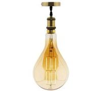 Zenitech - Ampoule LED géante E27 5W - Blanc chaud - 350lm 2500K - Kit de suspension inclus