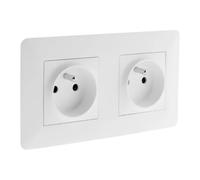 Zenitech Artezo Prise double 16A - Blanc