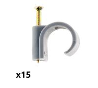 Zenitech Attaches plastiques pour câbles - Lot de 15