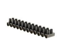 Zenitech Barrette 12 plots Section 4mm² - Noir