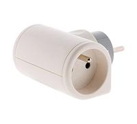 Multiprise biplite 16A rotative 180° - blanc - Zenitech