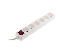 ZENITECH Bloc 6 Prises avec Interrupteur Blanc