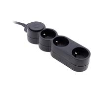 Zenitech Bloc Home 3 prises - Noir
