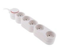 Zenitech - Bloc Home 5 prises 16A 2P+T câble 1,5m - Blanc Blanc G