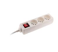 Zenitech – Bloc multiprise 3 prises 16A 2P+T avec interrupteur – Blanc