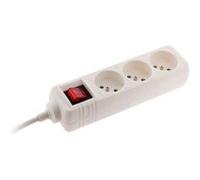 Zenitech - Bloc multiprise 3 prises 16A 2P+T interrupteur - blanc Blanc G