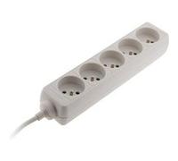 Zenitech - Bloc multiprise 5 prises 2P+T 16A blanc Blanc G