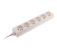 Zenitech Bloc multiprises 6 prises 16A Norme NF Blanc