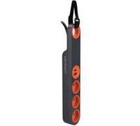 Zenitech - Bloc multiprise Klipo travaux et chantiers avec lampe LED - 3 prises 2P+T et USB Orange G