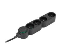 Zenitech Bloc multiprises 4 prises 16A - Câble 1,5 m - Noir