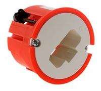 Zenitech - Boîte D pplique murs creux placo Ø54mm - Rouge Rouge G