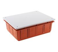 Zenitech - Boîte de dérivation à encastrer 196 x 152 x 70 mm - Rouge
