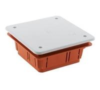 Zenitech – Boîte de dérivation à encastrer 92 x 92 x 45 mm – Rouge