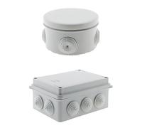 Zenitech - Boîte étanche Ø80x45mm IP55 + Boîte dérivation IP54 à visser 1/4 de Tour 150 x 110 x 70mm