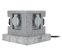 Borne jardin - ZENITECH - IP44 - 4x16A - 2 interrupteurs - Câble H07RN-F 3G1,5 4,5m