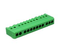ZENITECH Bornier de terre 12 connexions vert