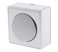 Zenitech - Bouton poussoir 10A en saillie Silver - Vulco | Commande électrique : bouton poussoir 10 A en saillie Silver ; fonction, calibre et mode de pose selon le modèle