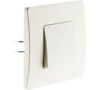 Zenitech - Bouton Poussoir Bornes Auto Venus - Blanc - Rapide avec Borne Automatique - Fixation à Vis et à Griffes pour Boîtes Standards - Sans Vis Apparente - Montage Facile - Certifié CE et NF