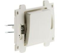 Zenitech - Bouton Poussoir Composable 10A - Mécanisme Interrupteur Double - Bornes Auto, Compatible Gamme Venus, Certifié NF/CE - Vis et Griffes Incluses - Modulaire Polyvalent - Blanc