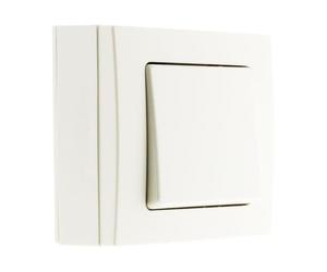 Zenitech Bouton Poussoir saillie Blanc Bel'Vue | Commande électrique : bouton poussoir saillie blanc, Bel'Vue ; fonction, calibre et mode de pose selon le modèle