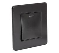 Zenitech – Bouton poussoir voyant Kouro – métal noir brossé