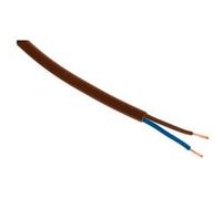 Zenitech - Câble électrique H03VVH2-F 2x0,75mm² marron - 5m G