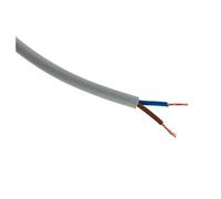 Zenitech Câble Électrique H05VV-F 2x1,5mm² Gris 25m Souple | Installation Domestique et Raccordement Électroménager, Conducteurs Cuivre Isolés PVC, Souple et Facile à Dérouler